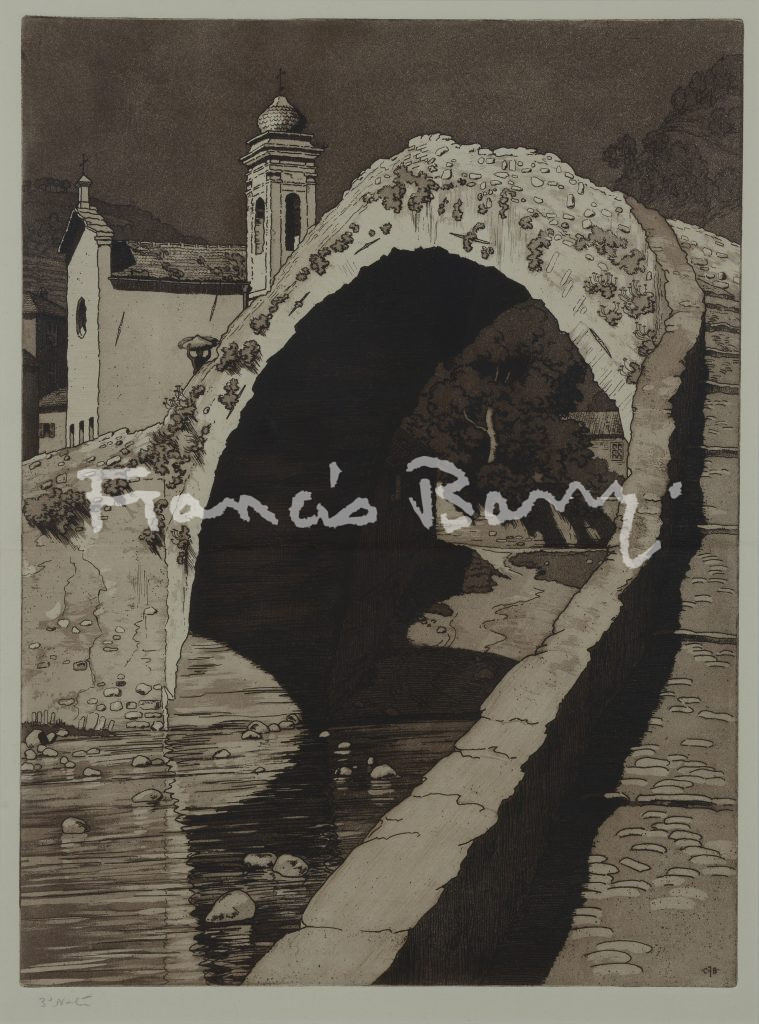Etching, Sepia, Bridge, Dolce, Aqua