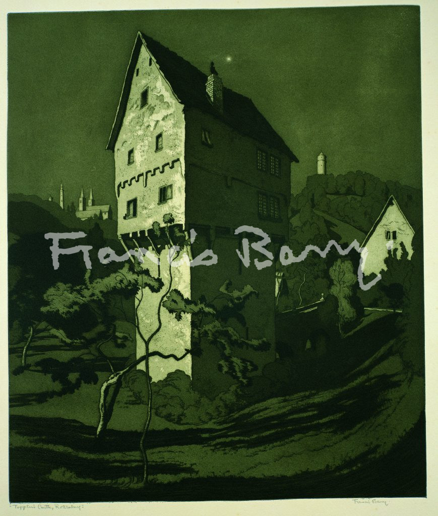 Etching, Sepia, Rothenburg