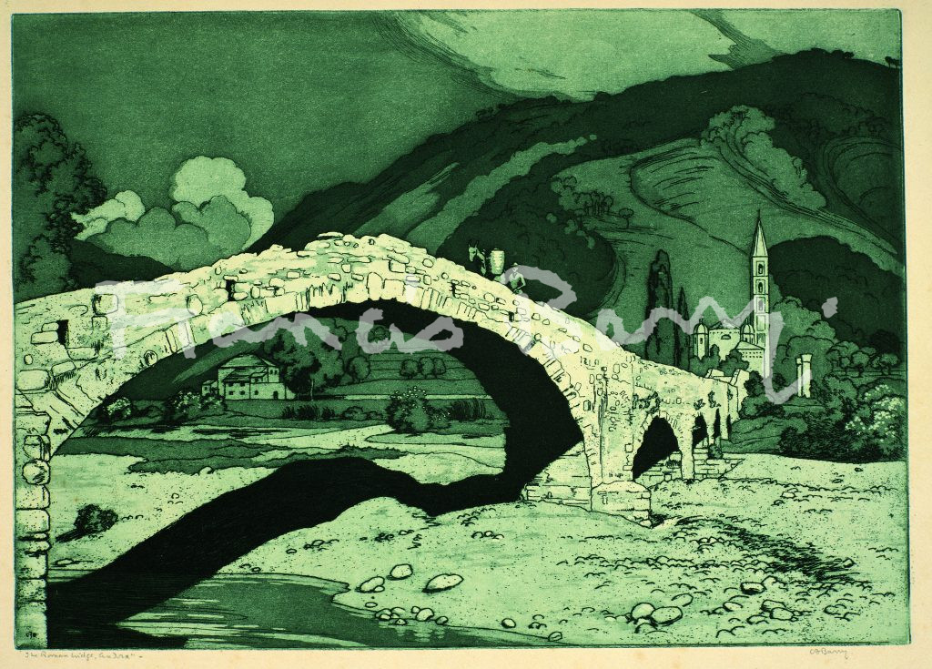 Etching, Aquatint, Andora, Bridge