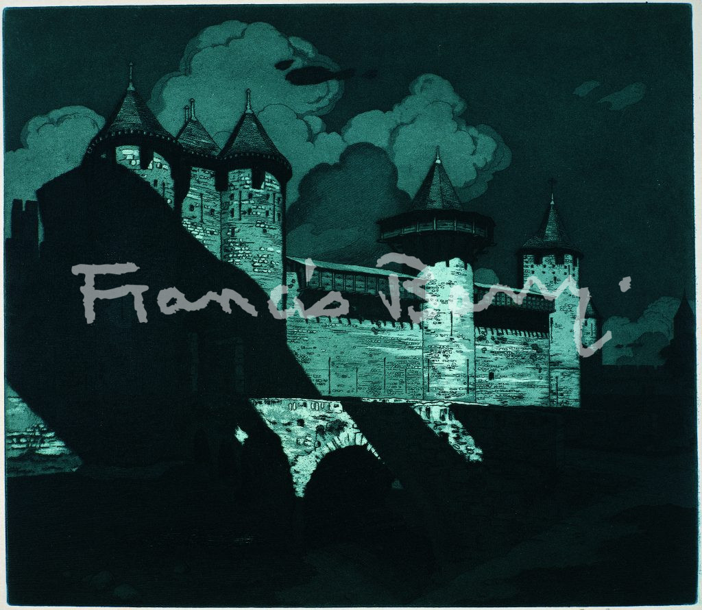 Etching, Aquatint, Carcassonne