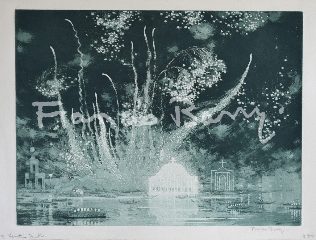 Venice, Aquatint, Etching, 1937